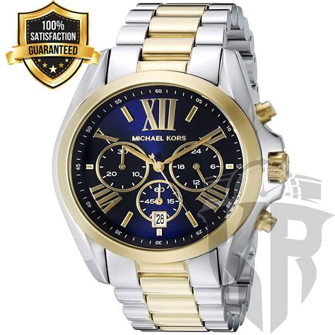 michael kors bradshaw two tone chronograph watch|More.